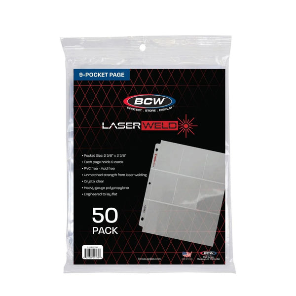 BCW Supplies: LaserWeld 9-Pocket Page (50ct)